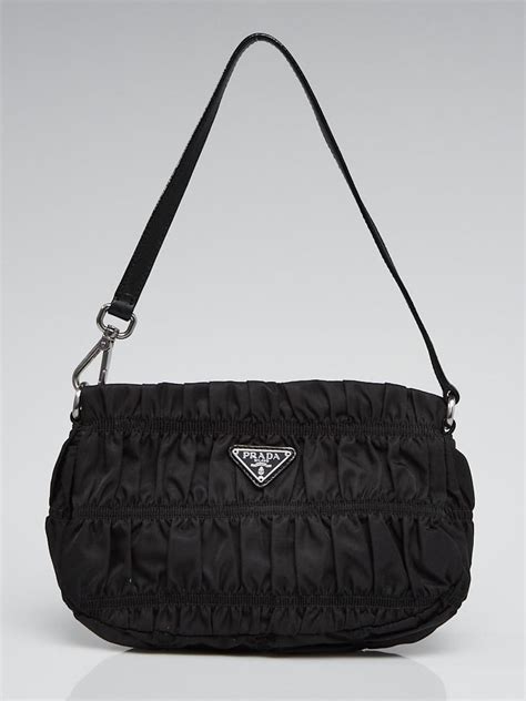 ruched prada nylon bag|pre owned prada nylon bag.